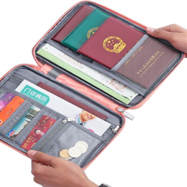 Porte-passeport organisateur d'accessoires étanche de voyage