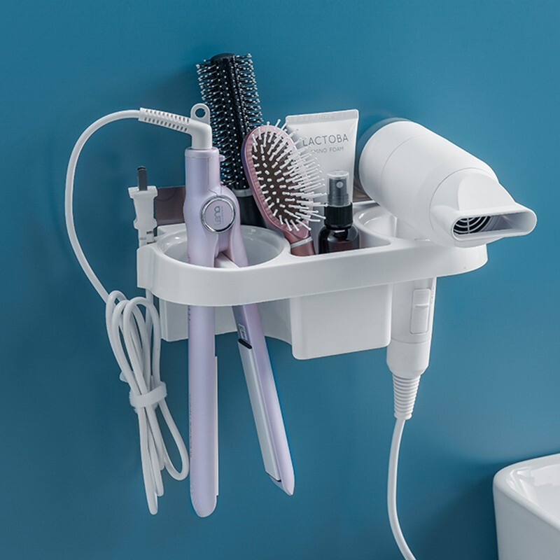 Support de rangement pour sèche-cheveux et accessoires Salle de Bain